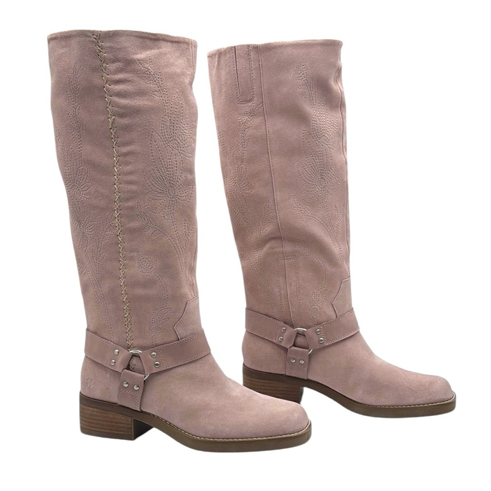 Lucky Brand Kujon Knee High Embroidered Boots Size 9.5